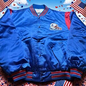 Vintage New England Patriots Owen’s Corning Fiberglas Swingster Satin XL Jacket